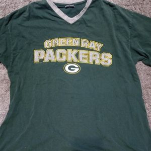 Y2K CSA Green Bay Packers Football Shirt Adult Large Green Faded Tee